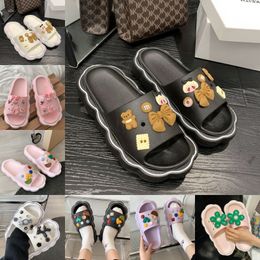 Mujeres Sandalias de toboganes tejidos de paja se deslizan en cuados de la cuña Moda Beach Mule Flip Flip Flip Slides de plataformas de plataforma Tobas de plataforma