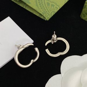 Dames Oorknopjes Mode Gouden Oorbel Ontwerper Voor Heren Hoepels Dames Sieraden Luxe 925 Zilveren Studs Bijoux De Luxe Met Doos Nic238j