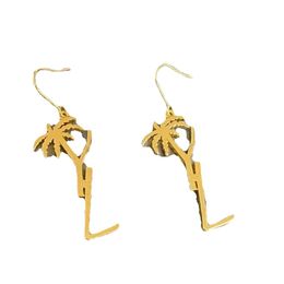 Vrouwen Stud Oorbellen Designer Sieraden Palmboom Dangle Hanger Sier Earring Y Party Studs Gold Hoops Engagement voor cadeau