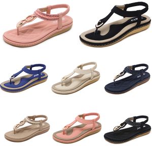 Femmes Summer 2024 Chaussures Bas sandales talons maillot de surface maman noir blanc grand taille 35-42 J38-1 Ga 99