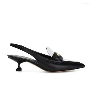 Vrouwen zomer voor sandalen ontwerp mode puntige teen kitten hak zapatos ondiepe slip-on sandalia's vrouwelijke elegante kledingschoenen 5295 271