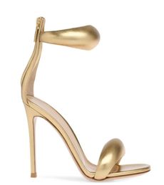 Женские летние кожаные босоножки на высоком каблуке с открытым носком, пикантные туфли на шпильке с молнией, размер 3444, золото 4459317