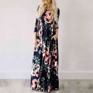 Vrouwen zomer lange jurk 2019 bloemen print boho strand jurk dames wit maxi avond feestjurk sundress vestidos de festa 3xl x0521