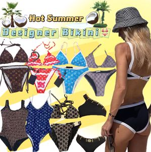 Femmes été sépare une pièce maillot de bain vacances plage costume extensible concepteur maillot de bain à lacets Bikini taille S-XL