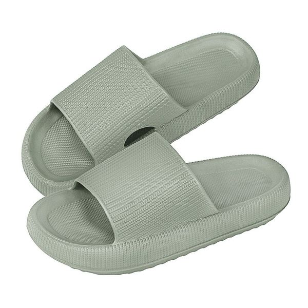 Zapatos de verano para mujer, sandalias con tobogán interior, plataforma de baño antideslizante suave, hogar Sli