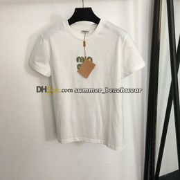 Camiseta de manga corta de verano para mujer, camiseta estampada de diseñador, camisetas transpirables, camisetas informales de manga corta