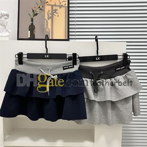 Femmes été Sport jupes Sexy Mini Shorts jupe mode volant robe plissée lettre imprimer taille haute volant une ligne jupe Yoga Shorts