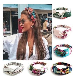 Vrouwen zomerstijl hoofdbanden Boheems meisje kruis tulband bandanas haarbanden haaraccessoires gc1884