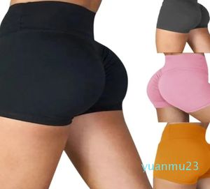 Pantalones cortos de Yoga de verano para mujer, mallas sin costuras de cintura alta para levantar la cadera, mallas para gimnasio, pantalones cortos deportivos Push Uo para correr y Fitness