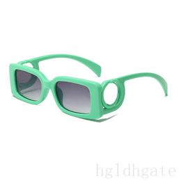 Femmes lunettes de soleil mode lunettes de soleil de luxe en plein air conduite oeil protéger à la mode lentes de sol polarisées protection uv hommes lunettes évider lettre PJ092 G4