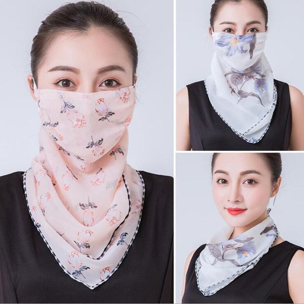 Femmes Sunshade Sacrf Mask 37 Styles Summer Sun Protection Face Mask Outdoor Driving Cycling Neck Mask