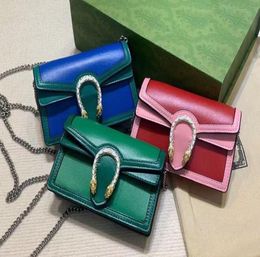 Femmes Super Mini Bag 165cm Fashion Key Chain Wallet en daim Fibre Ligned Fedes Classic Rabouche Cross-Fody Purse avec boîte cadeau 4764329379369