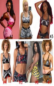 Vrouwen zwempak luipaard zomer zwemkleding tank vest crop top zwemmen shorts stam tweedelig bikini's set strandkleding kleding 3479460