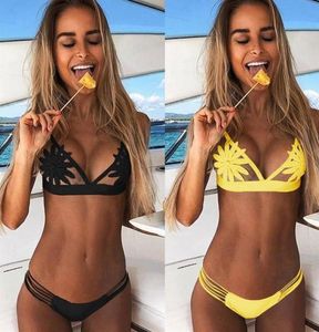 Dames Swimsuit Push Up Bikini 2019 Gevlaagde bra bloemen Bikini Set Sexy Swimwear Bikini's badpak Maillot de Bain Biquinis280B7555868