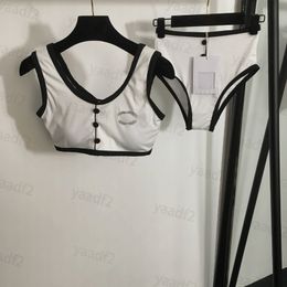 Vrouwen badkleding bikini set met tanks yoga sportpakken vakantie badpak sexy zwempak