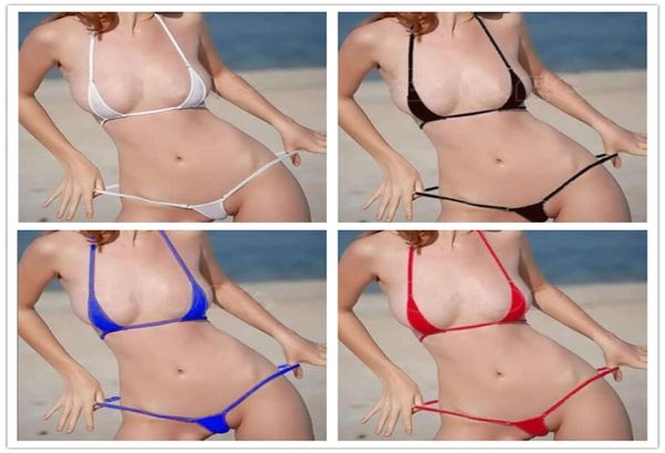 Mujeres Swimwear Tangas brasileñas Bíquinis Micro Bikini Set Mini Bikini Maillot de Bain Milk Silk Swimwear M3383057358