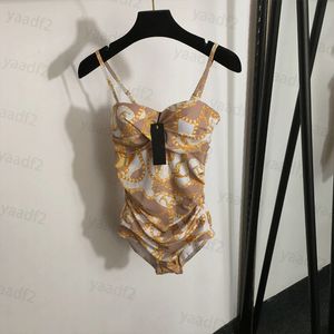 Femmes Swimwear Jacquard One Piece Swimsuit Backless Sexy Sexy Bathing Costume Ladys Clothing Taille S-XL