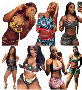 Dames Badmode Badpak 2-delige bikiniset Vest Tank Bh's en shorts Badpak Strand playsuit Zwempak Tankini's D617046244657