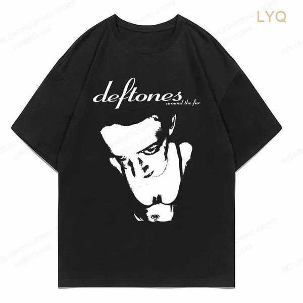 Camiseta para mujer Deftones, camisetas con estampado bonito a la moda, camiseta negra, camiseta de verano para mujer, camiseta gráfica para niñas de los años 90, camisetas bonitas para mujer