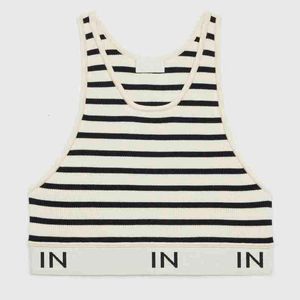 Dames T-shirt Streep Brief Vesten T-shirts Dames Designer Kleding Mouwloos Korte stijl Tanks Sexy Dames T-shirt voor Feest Nachtclub