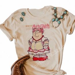 Vrouwen T-shirt Zoete Puella Magi Madoka Magica Top Meisjes Streetwear Anime Zomer T-shirt Meisje Y2k O-hals Harajuku Kawaii Kleding l5Iw #