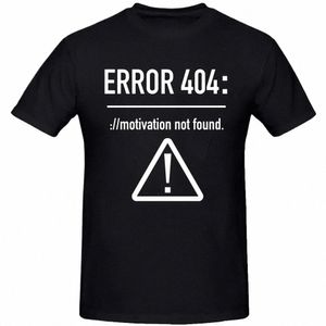 Vrouwen T-shirts Grappige Letters Ontwerp Fout 404 Motivati Niet Gevonden Cott Zomer O-hals Korte Mouw Cott Plus Size Top tees u3tn #