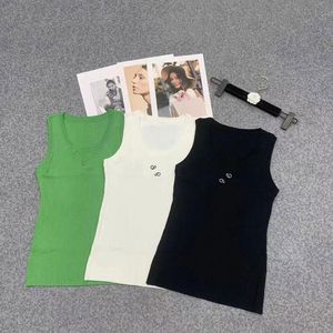 Femmes Débardeurs Designer Tricot T Shirt Sans Manches Respirant Tricots Tricotés Tee Sport Top Débardeurs Gilet Yoga Tees