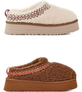 Dames Tazz Braid platformslippers snowboots houden warme laars zacht comfortabel Schapenvacht Pluche casual laarzen met dooskaart Mooie cadeaus