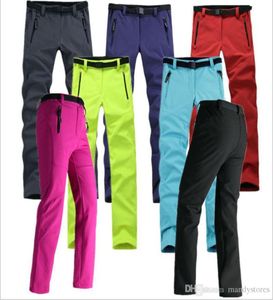 Pantalons de softhell en molleton chaud épais et pêche de randonnée de randonnée de ski