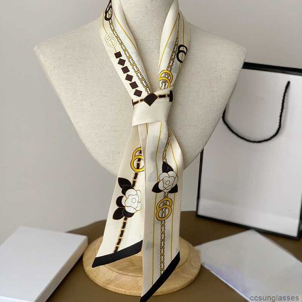 Femmes cravate concepteur foulard en soie pour sacs vêtements de mode cravates hommes luxe cravates c filles ruban bandeau noeud cravate 11