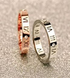 Vrouwen Titanium Stalen Sieraden Romeinse Cijfers Ringen Voor Vrouwen CZ Kristallen Ringen Trendy Party Liefde Ring Paar R0064591535