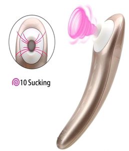 Femmes Tongue Clit Imprice vibratrice Portable 10 vitesses Méllon de poitrine Sucker oral Clitoris Vagin Stimulateur 2106187997101