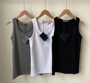 Dames Top Tanks Vest T-shirts Katoenmix tanktops Designer Rokken Yogapak Tweedelige jurk BH-vest Dames Effen Vintage T-shirt Femme Sport Gebreide tanktops