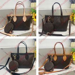 Femmes Tote Bag Designer Never Handbag Full BB Tote Tote NF Leather 2-PC avec sac à main Coin Sacs crossboda