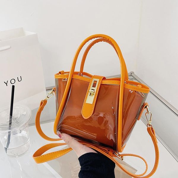 Femmes sacs fourre-tout sac à bandoulière grande capacité sacs à main transparents designer sac à main de luxe mode sac à provisions 7 couleurs HBP 2pcs / set