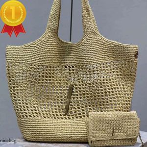 Vrouwen Tote Designer Maxi Icare Handtas Raffia's Hand Borduurde Straw Beach Grote capaciteit Takken Booptas Schoudertassen