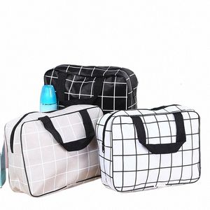 Bolsas de maquillaje para mujeres Bolsas de maquillaje Viaje Organizador de artículos de tocador Organizador FI Almacenamiento Necisor Baño colgante W Bag M2uz#