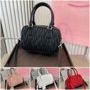 Sacs fourre-tout pour femmes Sacs à main de luxe Sac à bandoulière de créateur Sac à main de mode Lady Pleats Portefeuilles en cuir Bowling Tote Pochette Grande capacité Sacs à main