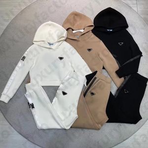 Femmes Survêtements Casual Pullover avec Chapeau Sports Hoodie Design Classique Triangle Automne et Hiver Vêtements