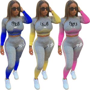 2024 Mujeres Chándales Diseñador Marca Traje de jogging Conjuntos de dos piezas Conjuntos de manga larga Lady Trajes Pink Print Jersey Pantalones Sudaderas Ropa deportiva Otoño Invierno Ropa 3972-3