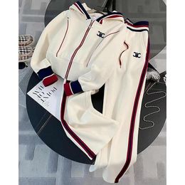 Survêtements pour femmes, ensemble deux pièces à capuche, pull à manches longues, à la mode, sportif, 2 couleurs, nouvelle collection printemps automne hiver