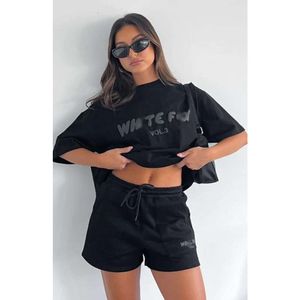 Zomershorts Set Dames Trainingspakken Tweedelige set Designer 2024 Nieuwe lente Mode en sportief Korte mouwen Trui Korte set S-XXL