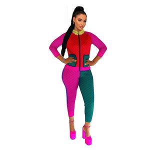 Women Tracksuits Two Pieces Set Long Sleeve Zipper Cardigan Hoodies Trousers Outfits Solid Ladies Sportswear Clothes Sweatshirts Jackets And Pants Size S-2X