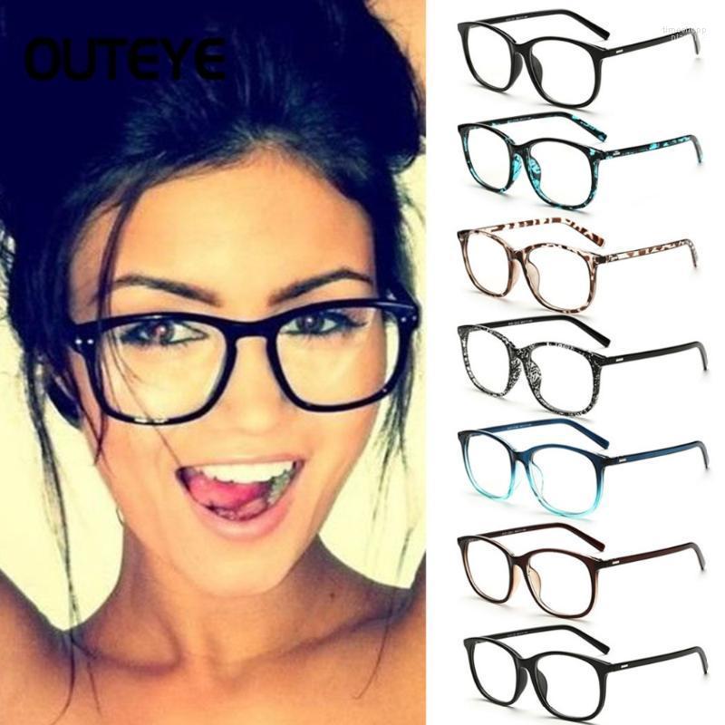 Kadınlar şeffaf bilgisayar gözlükleri temiz gözlükler moda sahte optik göz çerçeveleri miyopi cam gözlükler gözlük