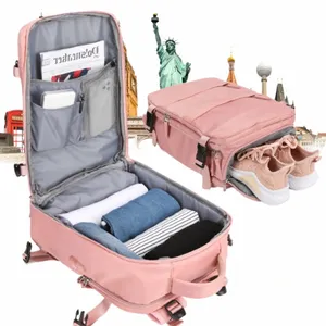 Sac à dos de voyage pour femmes, sac à dos de cabine Wizzair 40x30x20 avion, sac décontracté étanche de grande capacité, valise pour ordinateur portable c695 #