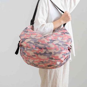 Femmes sac de voyage épaule grand sac en toile multi-fonctionnel filles pliable femme sac grande capacité stockage de sport 220630