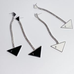 Vrouwen driehoeksbrief Stud earring lange tassel oorbellen met postzegelmode -sieraden accessoires voor cadeaupartij