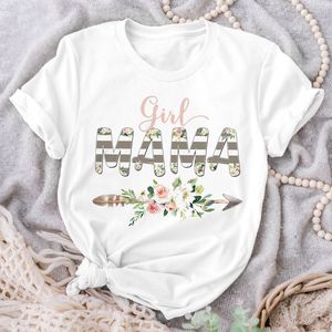Femmes Tshirt graphique aquarelle maman mignon maman fleurs de mère vêtements dame tops vêtements tees imprimer t-shirt t-shirt femme
