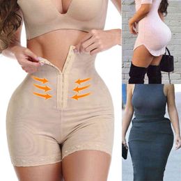 Dames Tummy Control Panty Hoge Taille Body Shaper Shorts Shaping Pants Postpartum Shapewear Butt Lifter Slimming Sheath Ondergoed 211112