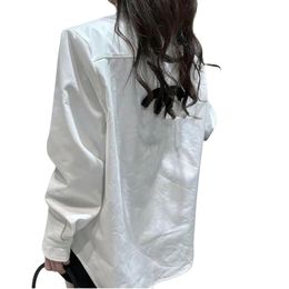 Femmes baissent le collier d'automne épaississement de l'hiver arrière 3D Logo Loous Blouse Desinger Shirt Mlxl